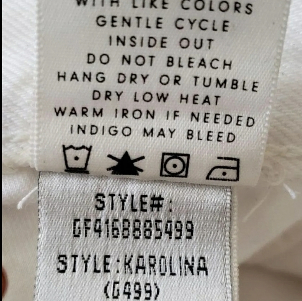Grlfrnd White Karolina Flag Jeans 26 - Picture 6 of 9